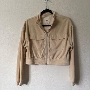 Aerie Cream Utility Jacket